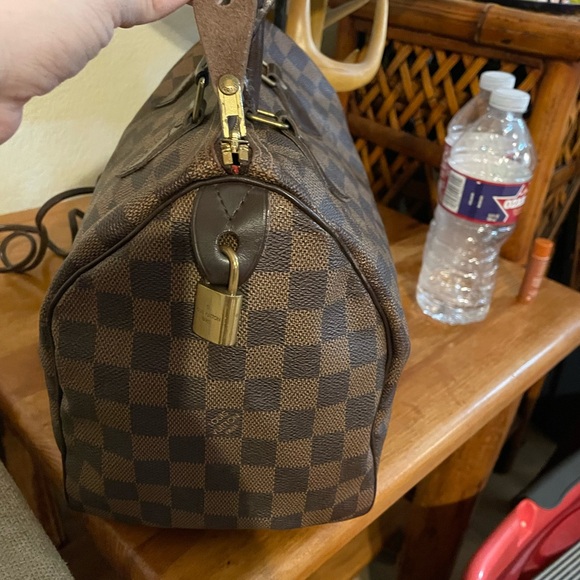 Louis Vuitton Brown Shoulder Bag Damier Ebene - Picture 4 of 8